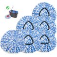 thumbnail image 2 of UYGDUY-6 Pack Spin Mop Heads Replacements Compatible for O ceda RinseClean 2 Tank System, Microfiber Mop Refills Head for 4.33in Core,Easy to Replace and Deep Cleaning, 2 of 4