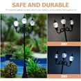 thumbnail image 2 of Miangastore Lampadaire Miniature en Acier Inoxydable 2 Pcs 1.30X1.18X3.73 Po, 2 of 8