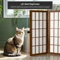thumbnail image 6 of Red Lantern 2 ft. Short Desktop Window Pane Shoji Screen - Walnut - 5 Panels, 6 of 7