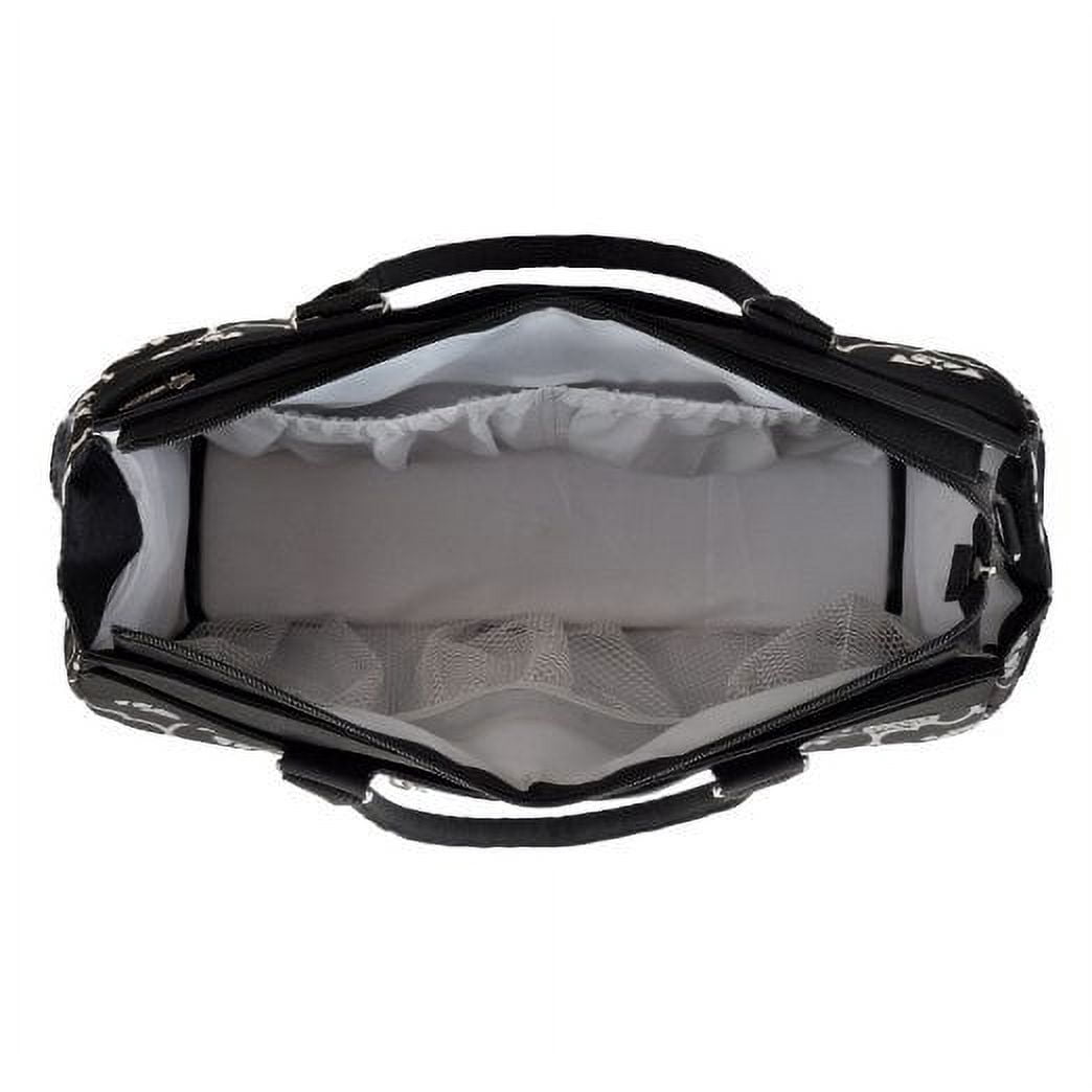 JJ Cole Parker Diaper Bag, Black Floret