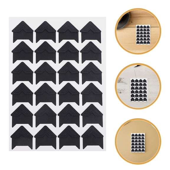 FENGGUIQU Black Self-Adhesive Photo Corners for Scrapbooking, Vintage Style Craft Stickers for Albums and Projects