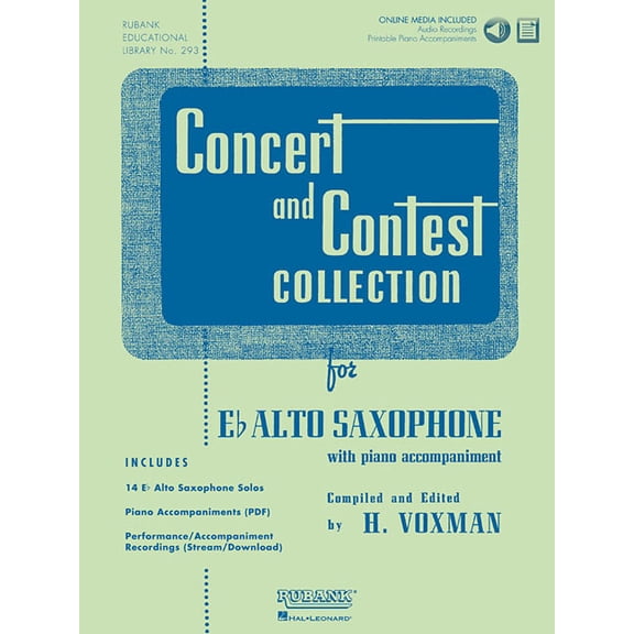 Concert and Contest Collection for Eb Alto Saxophone: Solo Book with Online Media, (Paperback)
