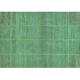 thumbnail image 1 of Ahgly Company Indoor Rectangle Abstract Turquoise Blue Modern Area Rugs, 2' x 5', 1 of 4