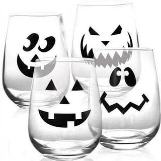 Whaline 2 Pack Halloween Glasses Cups Cute Pumpkin Ghost Bat Drinking  Glasses 16oz Halloween Ice Cof…See more Whaline 2 Pack Halloween Glasses  Cups
