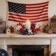 thumbnail image 5 of Adornos colgantes para la puerta con corona del Día de la Independencia, anillo de vela de plástico azul artificial 9,84 pulgadas, decoración de pared de portavelas navideñas, acento festivo en la, 5 of 6