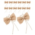 thumbnail image 5 of 15 lazos de arpillera natural prefabricados, de yute rústico, para coronas, decorativos, para manualidades, árbol de Navidad, decoración de granja., 5 of 5