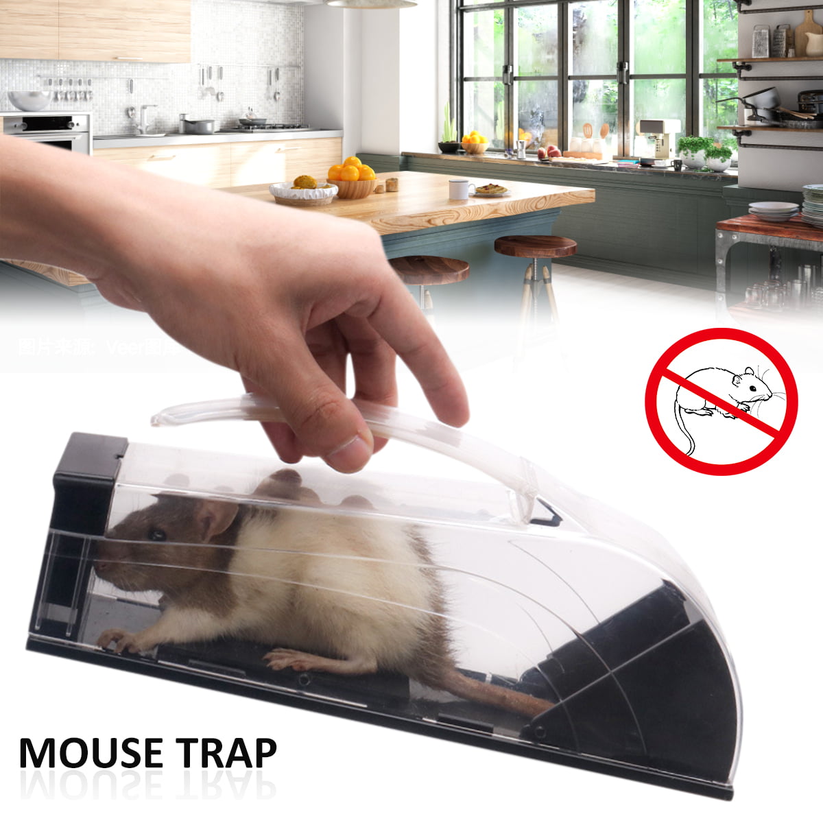 Professional Auto Mouse Traps safe Mousetrap Catcher Fit For living room kitchen 
