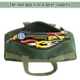 thumbnail image 5 of Deago Wide Mouth Tool Bag, 11/14/16 in Oxford Heavy Duty High Capacity Handbag, Portable Multi-function Tool Bag for Storage Wrench, Screwdrivers, Plier, Nails, 5 of 9