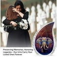 thumbnail image 3 of Majestic Elephant Burial Urns For Human Ashes Adult Man - Small Urn For Ashes Adult Female - Large Decorative Gifts For Memorial Combo 10Inch 200Lbs And 3Inch 2 Keepsake Urn, 3 of 5