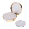 thumbnail image 2 of Tarro de polvo vacío Colcomx maquillaje Envase de tarro cosmético con esponja suave dorado, 2 of 7