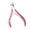 Pink, variant on Practical Stainless Steel Cuticle Scissors Cutter With Rubber Handle Full Jaw Nails Trimmer For Home And Salon Use