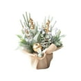 thumbnail image 2 of Oliegs Fir Miniature Desktop Ornament Festive Holiday Tabletop For Home And, 2 of 6
