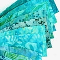 thumbnail image 3 of Heymaple 40Pcs Jelly Roll Fabric Strips for Quilting and Sewing, 2.6" x 20" Precut Fabric for DIY Craft Handmade Accessories, Blue Green Lake, 3 of 8