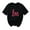 Black, variant on Purcolt Valentine's Day Women's Letter T-Shirt Casual Round Neck Loose Fit Comfy Short Sleeve Love Graphic Print Tees Tops