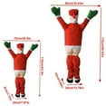 thumbnail image 6 of Santa Pants off Wall Climb Decoration Santa Hanging Ornament Holiday Ornament/ Santa Claus Pendant 110Cm, 6 of 7