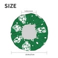thumbnail image 6 of Kdxio Snowflake Print Shower Cap for Women,Elastic and Reusable,Double Waterproof Layers Bathing Hat, 6 of 9