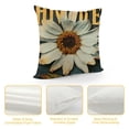 thumbnail image 4 of Spring Summer Daisy Flower Decorative Throw Pillow Covers Sunshine Floral Buffalo Plaid Check Stripes Cushion Case Decor, Farmhouse Decoration for Sofa Couch, 4 of 5
