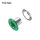 thumbnail image 3 of 100 Juegos Ojales Kit Metal Ojales 3mm 0.12" Ojal Herramienta para Zapatos Ropa Cinturón Bolsa Bricolaje Proyecto, Verde, 3 of 7