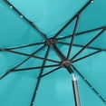 thumbnail image 4 of Ainfox  10ft Patio Umbrella with Lights Outdoor Umbrella with Base Blue, 4 of 5