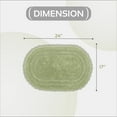 thumbnail image 4 of Better Trends 17" x 24" Oval Shape Bath Mat 100% Cotton Bathroom Rug Water Absorbent Bath Rug Machine Washable (Sage) Lilly Crochet Collection, 4 of 6