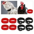 thumbnail image 1 of 8pcs / pack Sin collar de reducción de para gallos Collares de cinturón negro y rojo Yinane Collar Gallo Anti Cuervo, 1 of 6