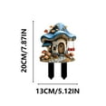 thumbnail image 2 of Dreamy Mushrooms House 2D Flat Garden Decor Outdoor Courtyard Scene Props Whimsical Design Durable Material Easy Setup Perfect for Parties Festivals Backyard Gift Idea, 2 of 8