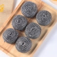 thumbnail image 3 of Stainless Steel Scourers(Pack of 6)Stainless Steel Sponges,Steel Wool Scrubber Pad Used for Dishes, Pots, Pans, and Ovens, 3 of 6