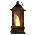 thumbnail image 2 of Leaveforme LED Lantern Retro Style Energy-saving Glare Free Shatterproof Battery Powered Flickering LED Candles Party Hanging Lantern Decor for Home, 2 of 8