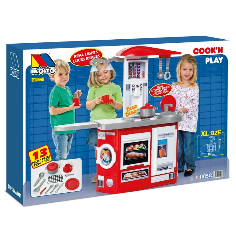 Molto Pretend Play Cook n Play Electronic Kitchen Playset with