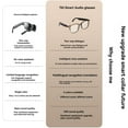 thumbnail image 5 of Ai Interpretation Smart Glasses, 164-Language Translation, Photochromic Lenses, Ai Chat & Hands-Free Audio, Wireless Bluetooth Real-Time Simultaneous Interpretation Glasses Unisex, 5 of 7