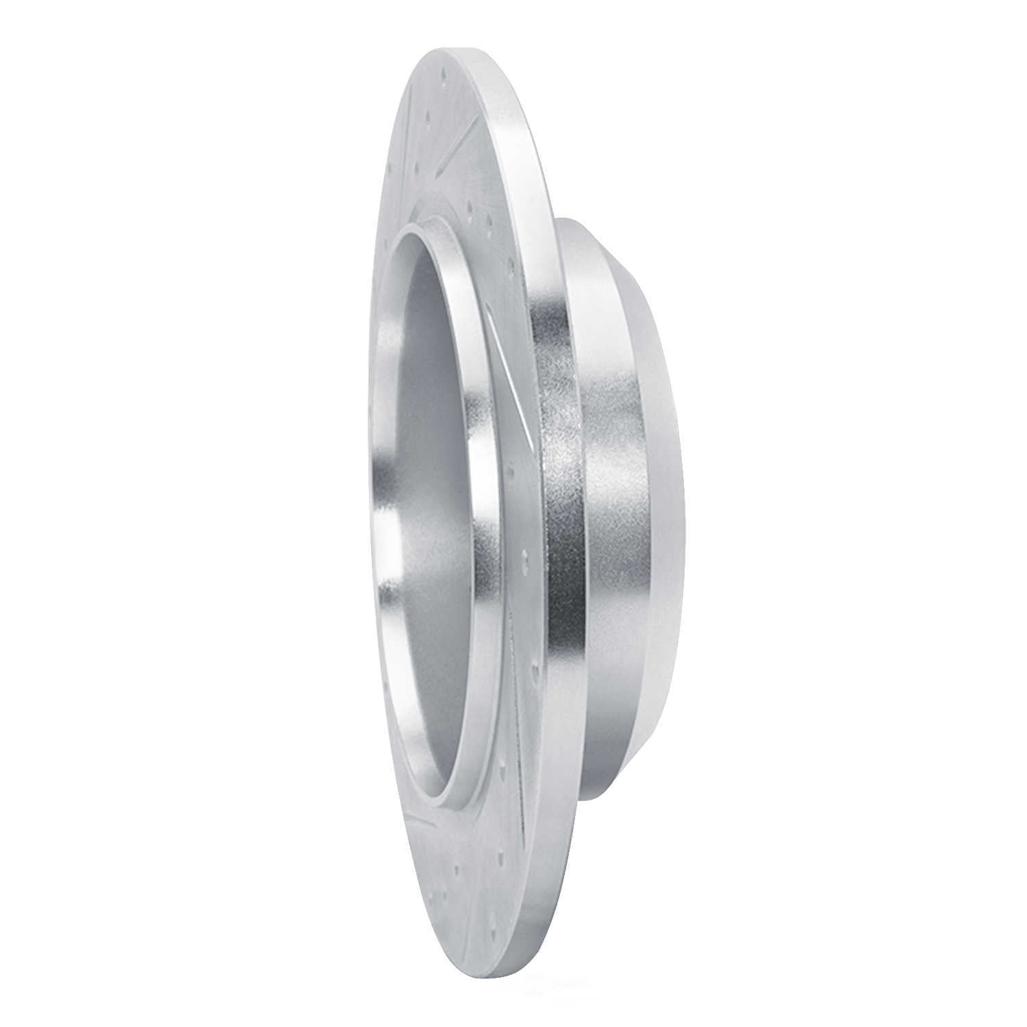 Dynamic Friction Company 631-42024R DFC Brake Rotor - Drilled And Slotted - Silver
