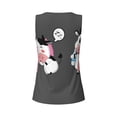 thumbnail image 5 of Xecao Cute Farm Milk Animal print women's scoop neck, loose-fit workout tank tops for the gym., 5 of 9