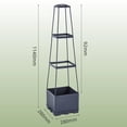 thumbnail image 4 of Climbing Vegetables Pot, Raised Garden Bed Planter Box, Sturdy Trellis Support Climbing Plants Pot Tomato Planters, for Yard Cola Jardineras de tomate, 4 of 7