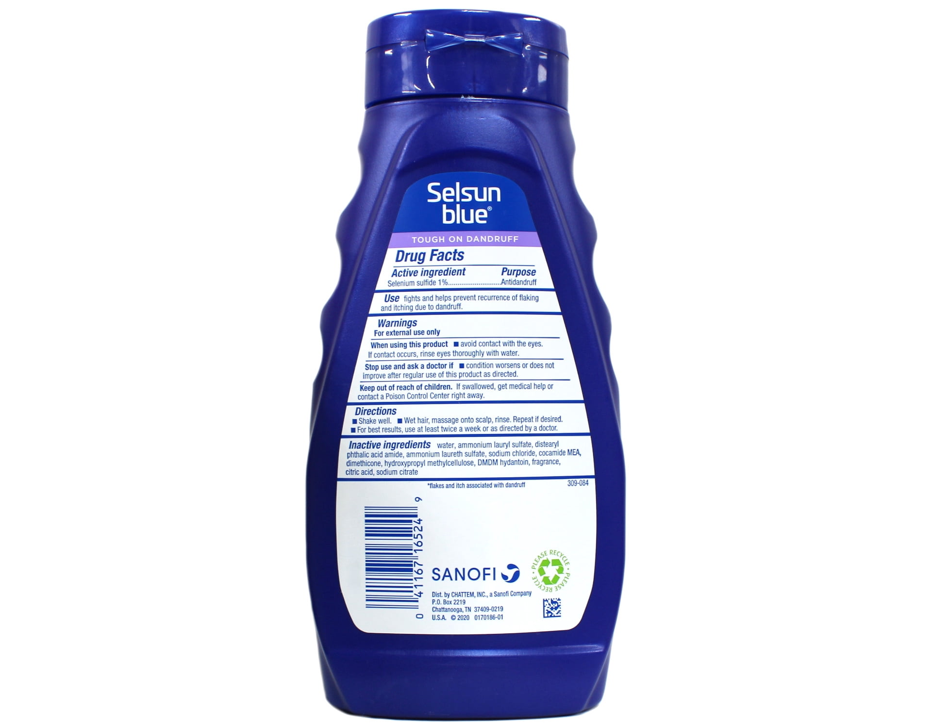 Selsun Blue Shampoo Naturals Dandruff 2-In-1 Strength 11 Ounce (325ml)