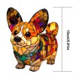 thumbnail image 4 of 3D Corgi Table Lamp, Retro Stained Animal Night Light Lamp, Cute Resin Animals Bedside Lamp with USB Ports Suitable for Living Room, Bedroom, Home Office, 4 of 10