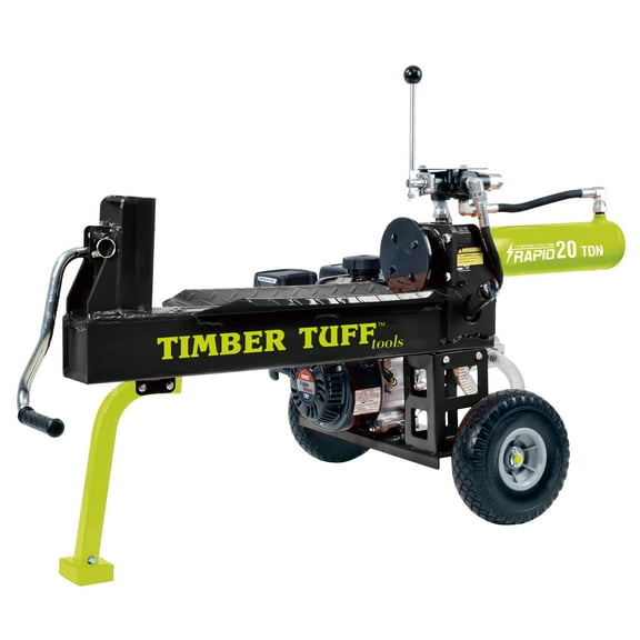 Timber Tuff Gas Powered 20 Ton Log Splitter for Cutting Firewood, 7 HP