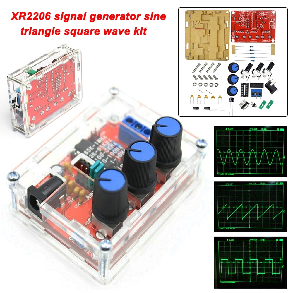XR2206 Signal Generator Module Sine/Triangle/Square Wave Output 1Hz-1MHz DIY Kit 