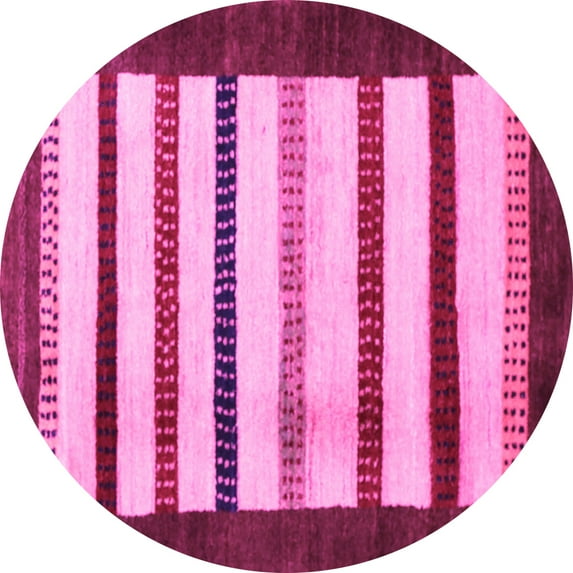 Ahgly Company Indoor Round Persian Pink Traditional Area Rugs, 4' Round