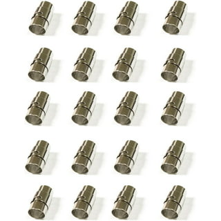 STONCEL 20 PCS Cord End Caps for Jewelry Making, Push Clasps for
