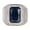 Q310 blue, variant on PULABO Mens Titanium Ring Wedding Band Cubic Zirconia Hip Hop Domineering Square Man'S Ring With Gift Box