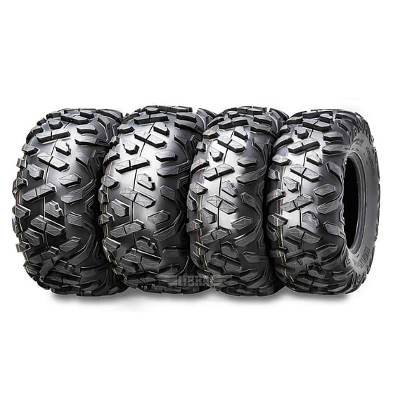 WANDA Set 4 All Terrain UTV ATV Tires 27x9-12 Front & 27x11-12 Rear 6PR Big Horn Style...