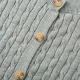 thumbnail image 6 of Uniform Sweater for Girls Size 10 Girl's Cute Heart Print Long Sleeve Open Front Cardigan Sweater Button Up V Neck Knitted Outerwear Chunky Sweater Toddler, 6 of 8