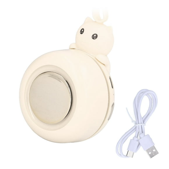 ZOUSSIQI Small Whirlwind Fan Multifunction USB Rechargeable Portable Snap Fan for Outdoor Travel White JU316-55455