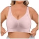 thumbnail image 2 of Sujetador deportivo sin aros ajustable color nude para mujer - Sin aros de acero, tallas grandes, 2 of 8