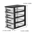 thumbnail image 2 of 1PC Storage Cabinet Multi-layer Drawer Type Plastic Organizer Shelf Storage Rack Storage Box for Office Home Bedroom, 2 of 5
