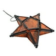 thumbnail image 1 of Estilo europeo de vidrio de color en relieve de cinco puntas estrella candelabro colgante lámpara de viento aromaterapia titular de la vela decoración del hogar, 1 of 5