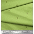 thumbnail image 3 of Soimoi Tissu Vert Moss Georgette Femme Doigts & Points Tissu Imprimé 1 Yard 42 Pouces de Large, 3 of 5
