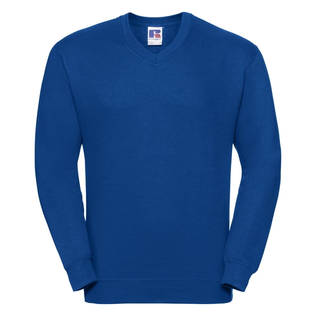 Russell - Sudadera con cuello de pico Modelo Workwear (Azul eléctrico)