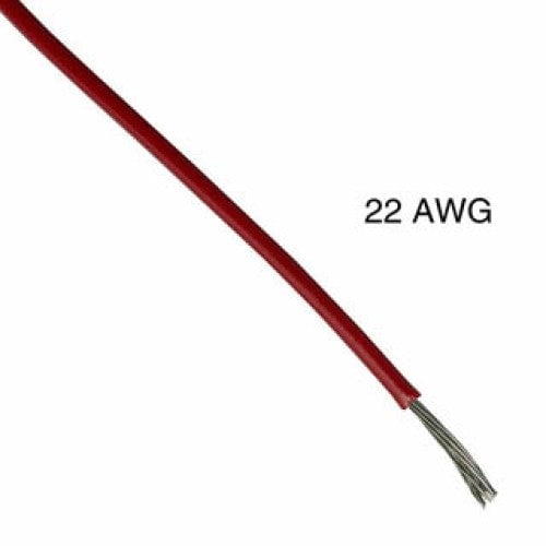 T1011-21-03K - WIRE STRANDED 22AWG 1000FT RED TC PVC FT1 3V 15C