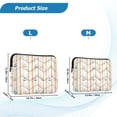 thumbnail image 4 of FORMRS 15-15.6 inch Laptop Sleeve Case Soft Carrying Quilted Computer Bag Cover, Beige Nautical Pattern, 4 of 7